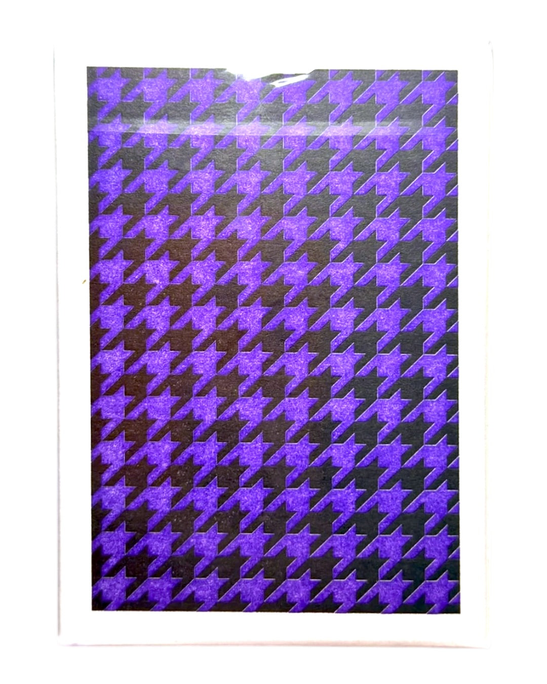Anyone Worldwide: Purple Houndstooth Showroom Playing Cards
