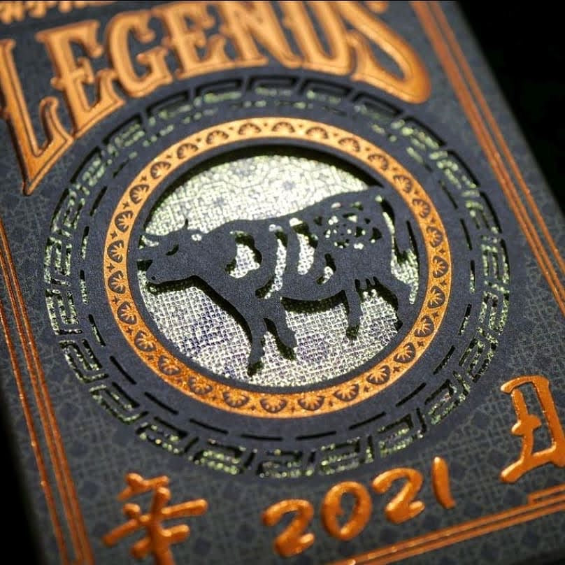 ZODIAC 2021 - Year of the OX Gold Foil Playing Cards