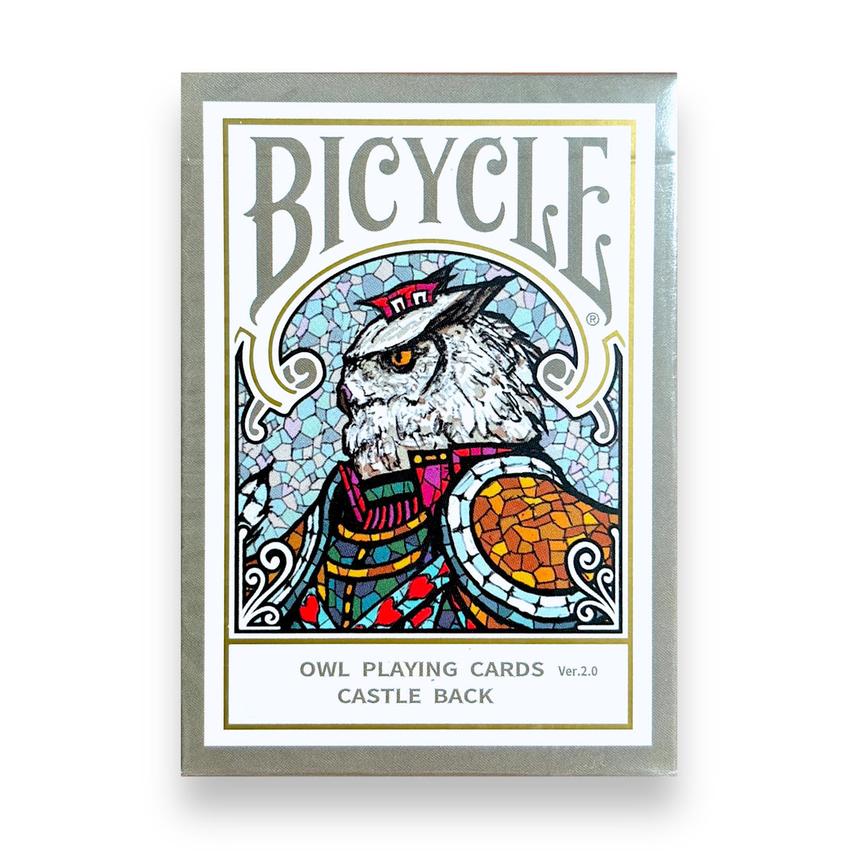 Bicycle Owl V2 Castle Back playing cards [FREE GOODIES]
