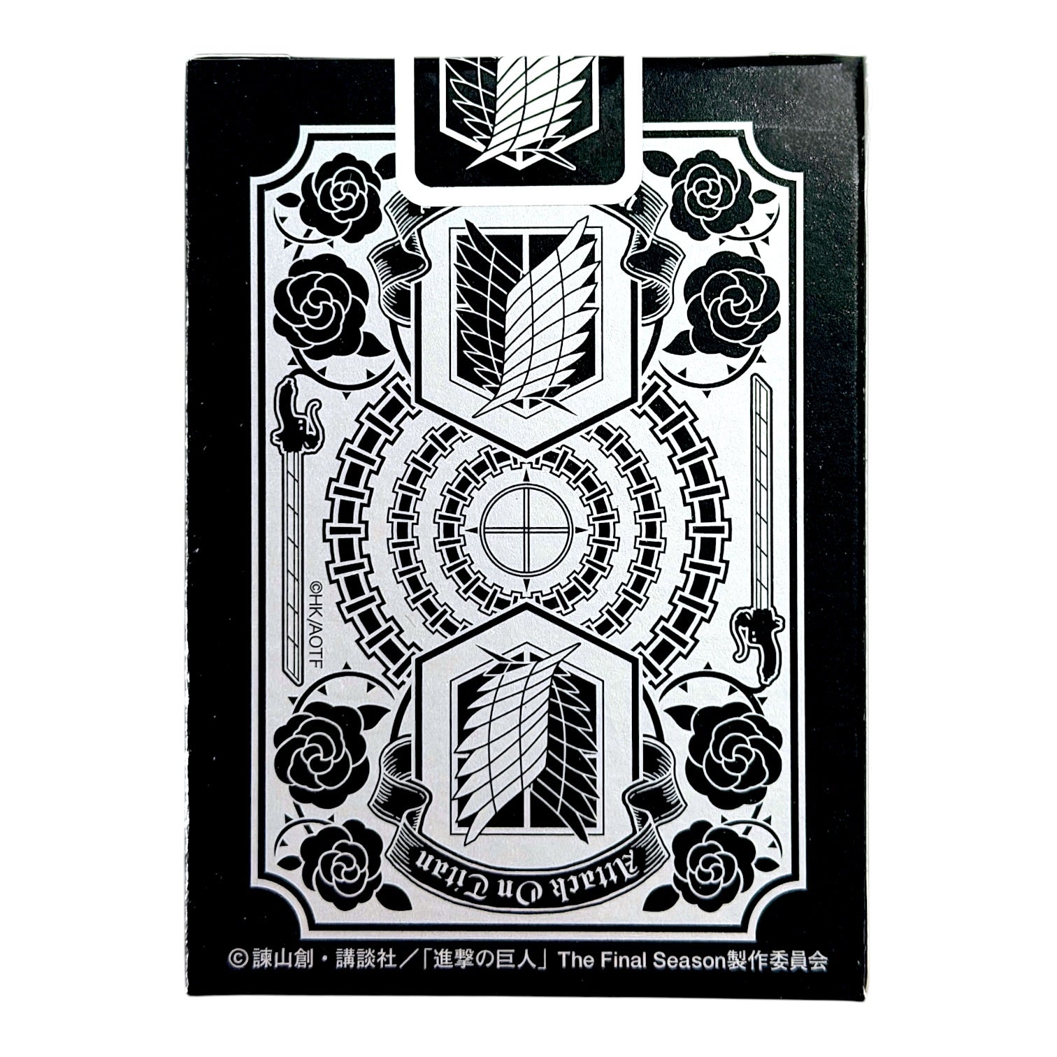 Bicycle Attack on Titan V2 Black Edition Shingeki no Kyojin Playing Cards Japan Manga