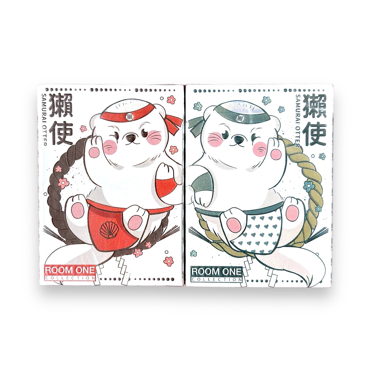 Samurai Otter Hono Red &amp; Mizu Blue Edition Playing Cards