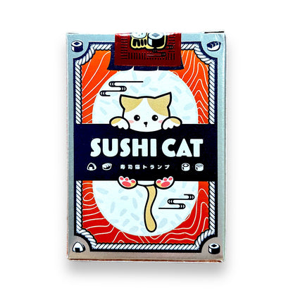 Sushi Cat Foil with Gilded Playing Cards