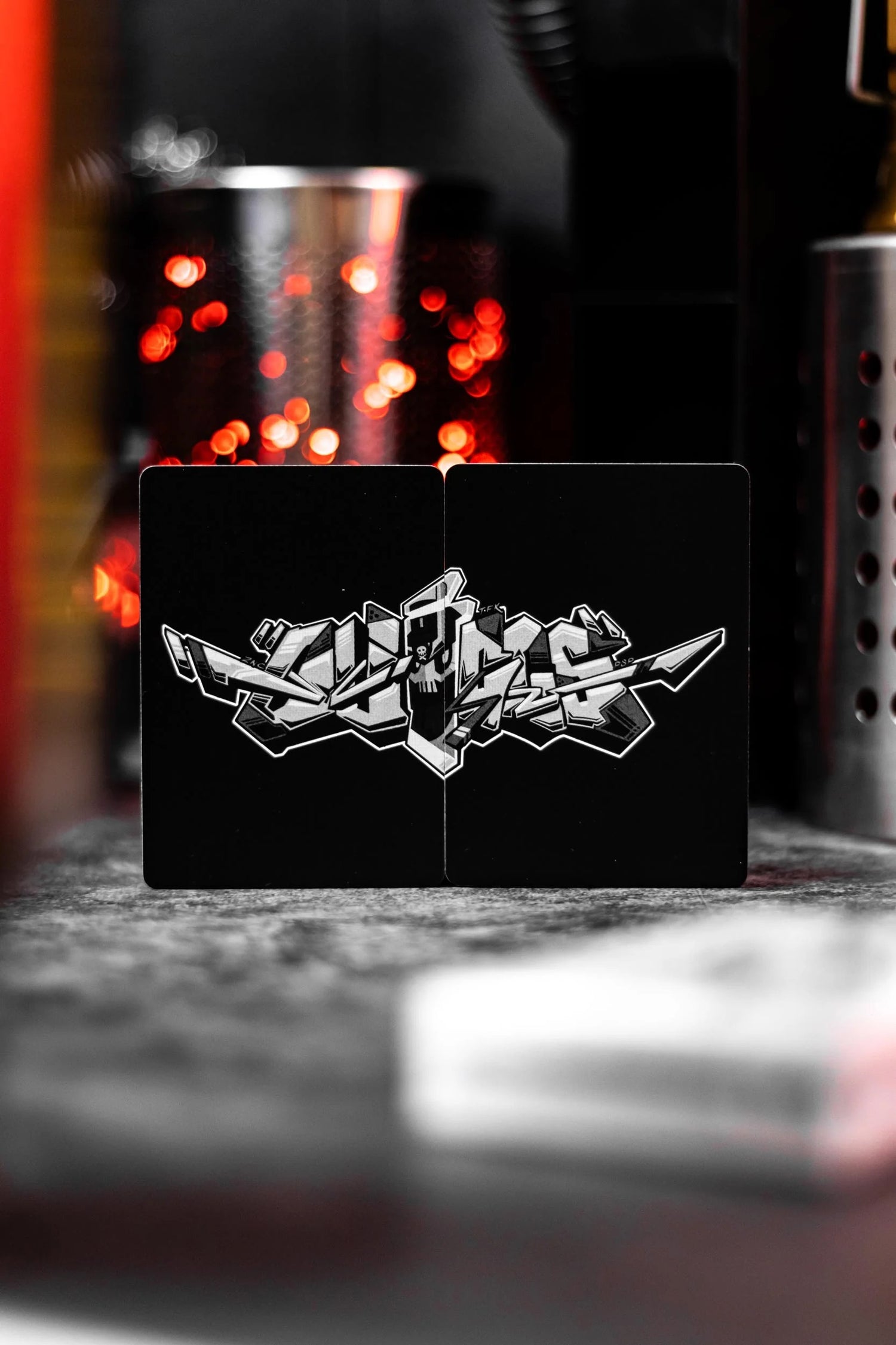 Bicycle Quiccs OG Black &amp; Ghost White Playing Cards