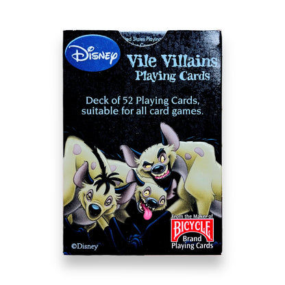 Bicycle Disney Vile Villains Vintage Playing Cards