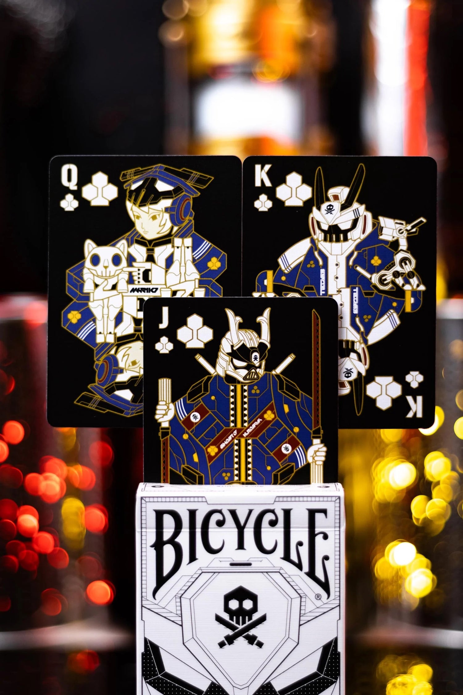 Bicycle Quiccs OG Black &amp; Ghost White Playing Cards