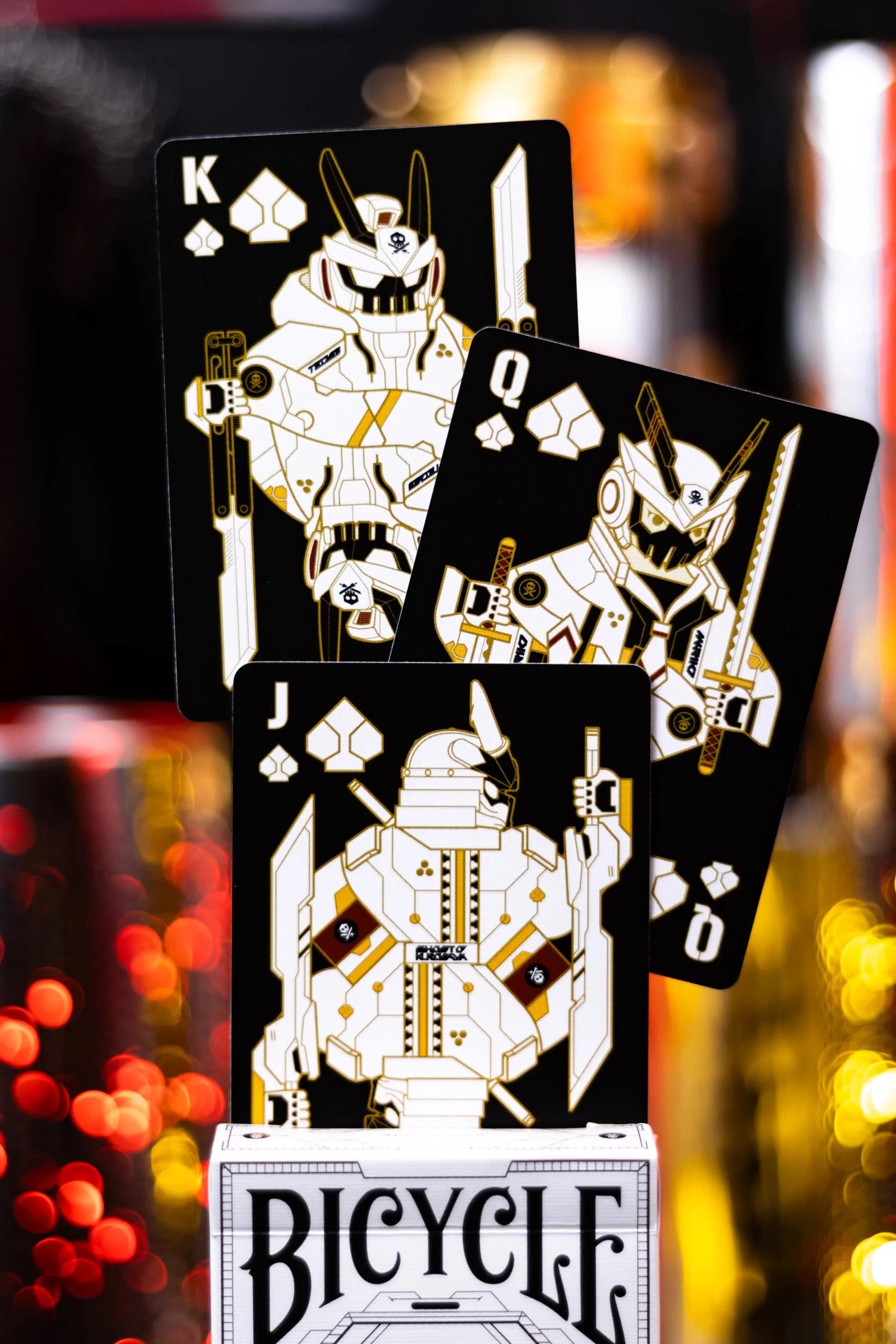 Bicycle Quiccs OG Black &amp; Ghost White Playing Cards