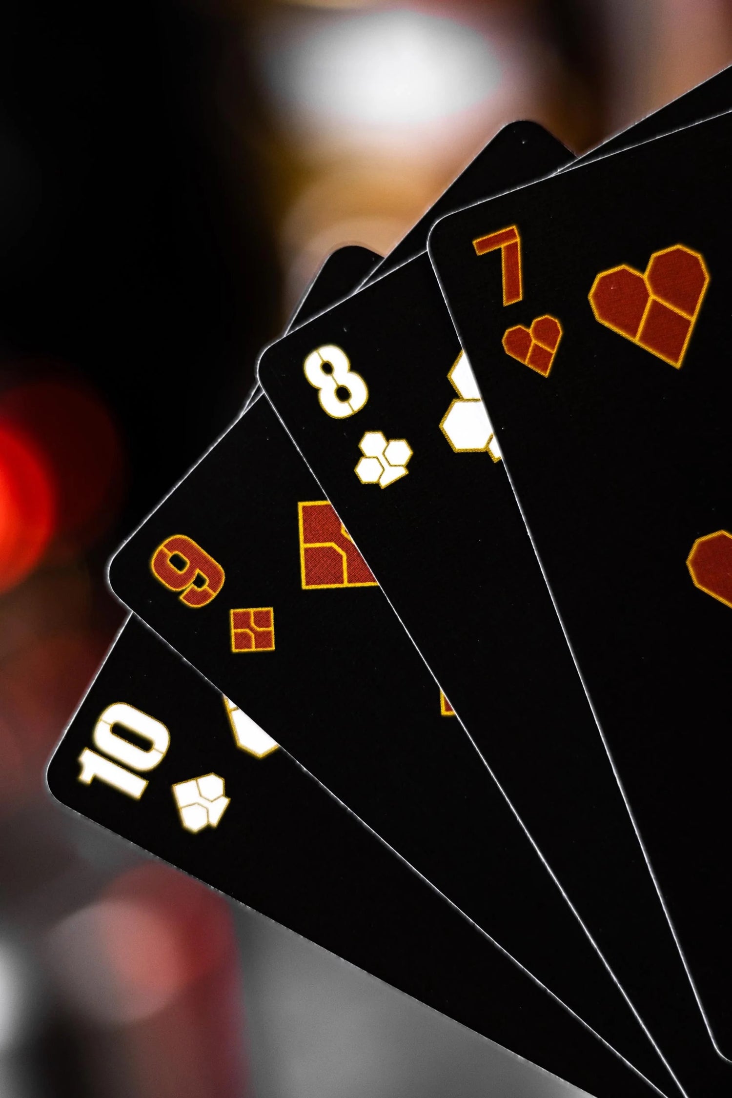 Bicycle Quiccs OG Black &amp; Ghost White Playing Cards