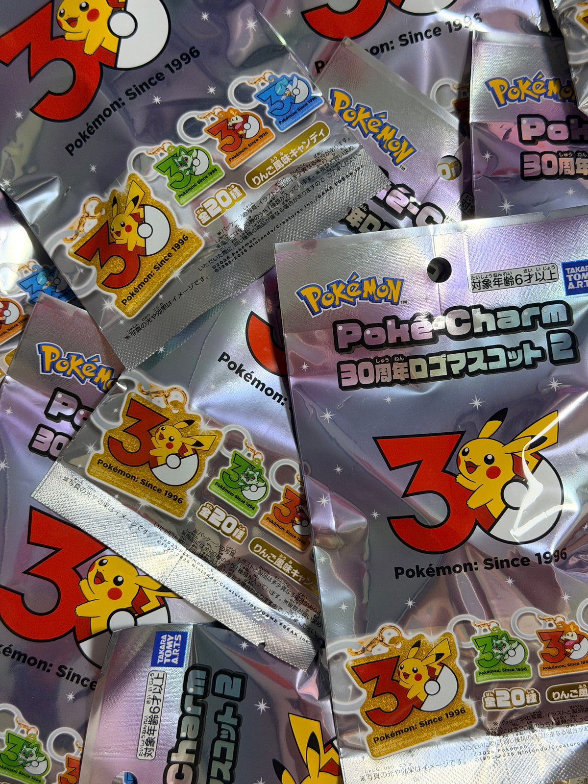 Pokémon Poke Charm 30th Anniversary Series 2 Candy Toy Takara Tomy