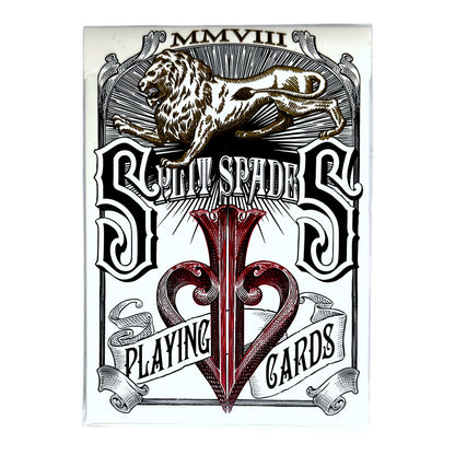 Split Spades Lions Red 1st Edition Playing Cards