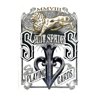 Split Spades Lions Blue 1st Edition Playing Cards