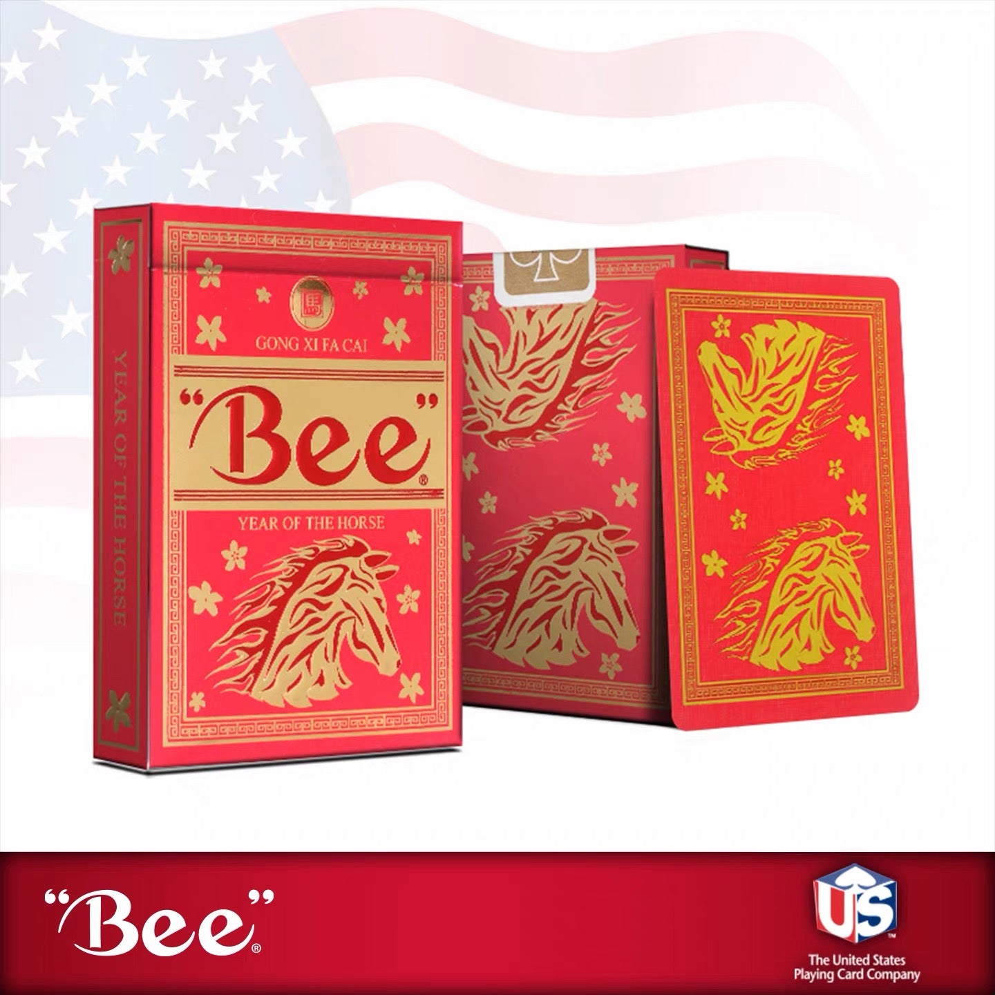 Bee Year of Horse Playing Cards Chinese New Year 2026 Special Edition