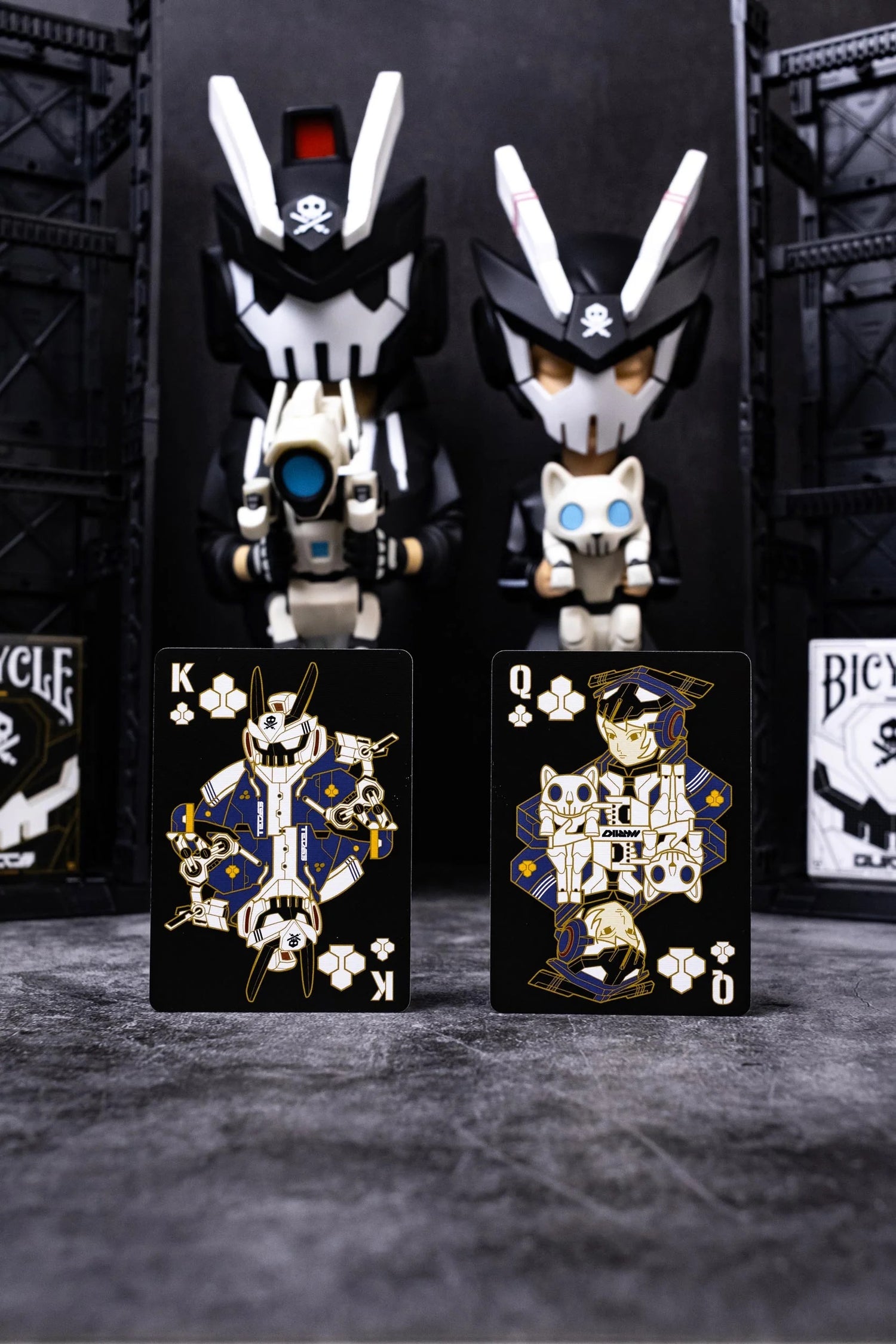 Bicycle Quiccs OG Black &amp; Ghost White Playing Cards