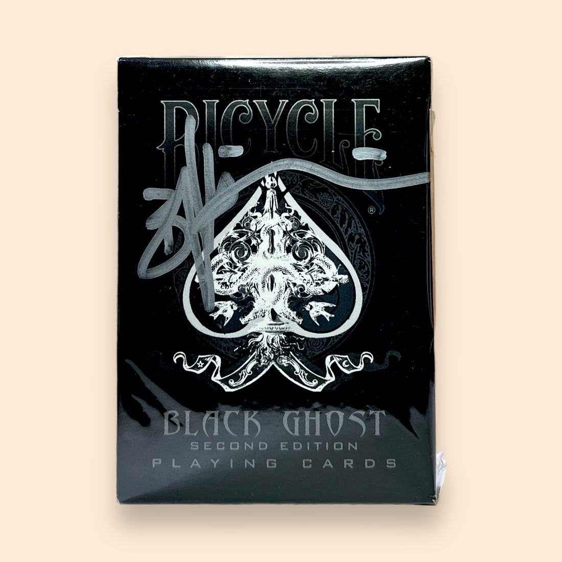 Bicycle Black Ghost Playing Cards Signed by Brad Christian