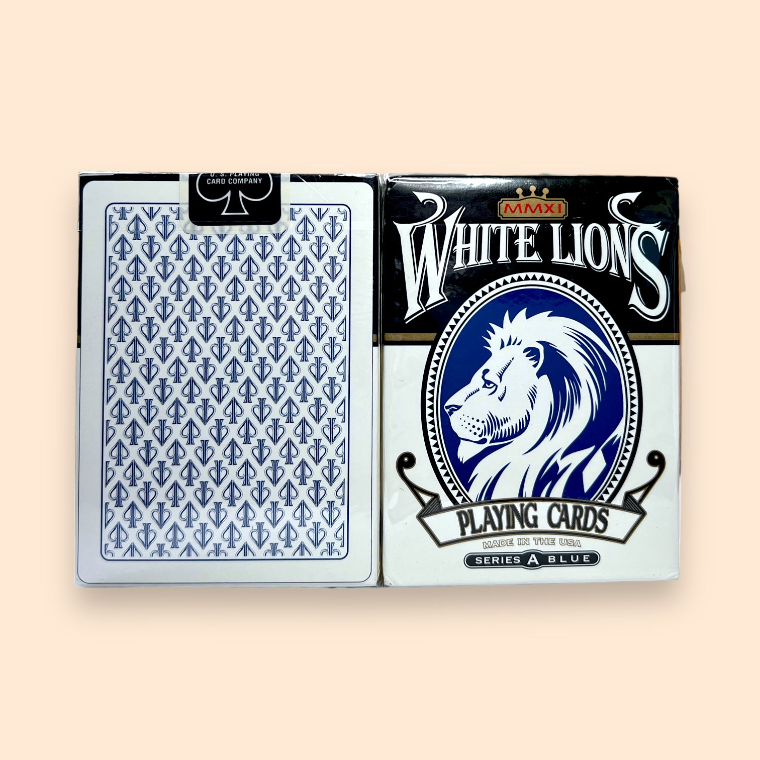 White Lions Series A Blue Playing Cards Signed by David Blaine Collector set