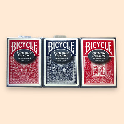 Bicycle Vintage Design Tangent + Thistle Back Playing cards