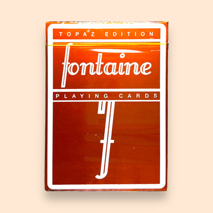 Fontaine FOILS Topaz Orange Edition 1 of 100 Ultra Rare Playing Cards