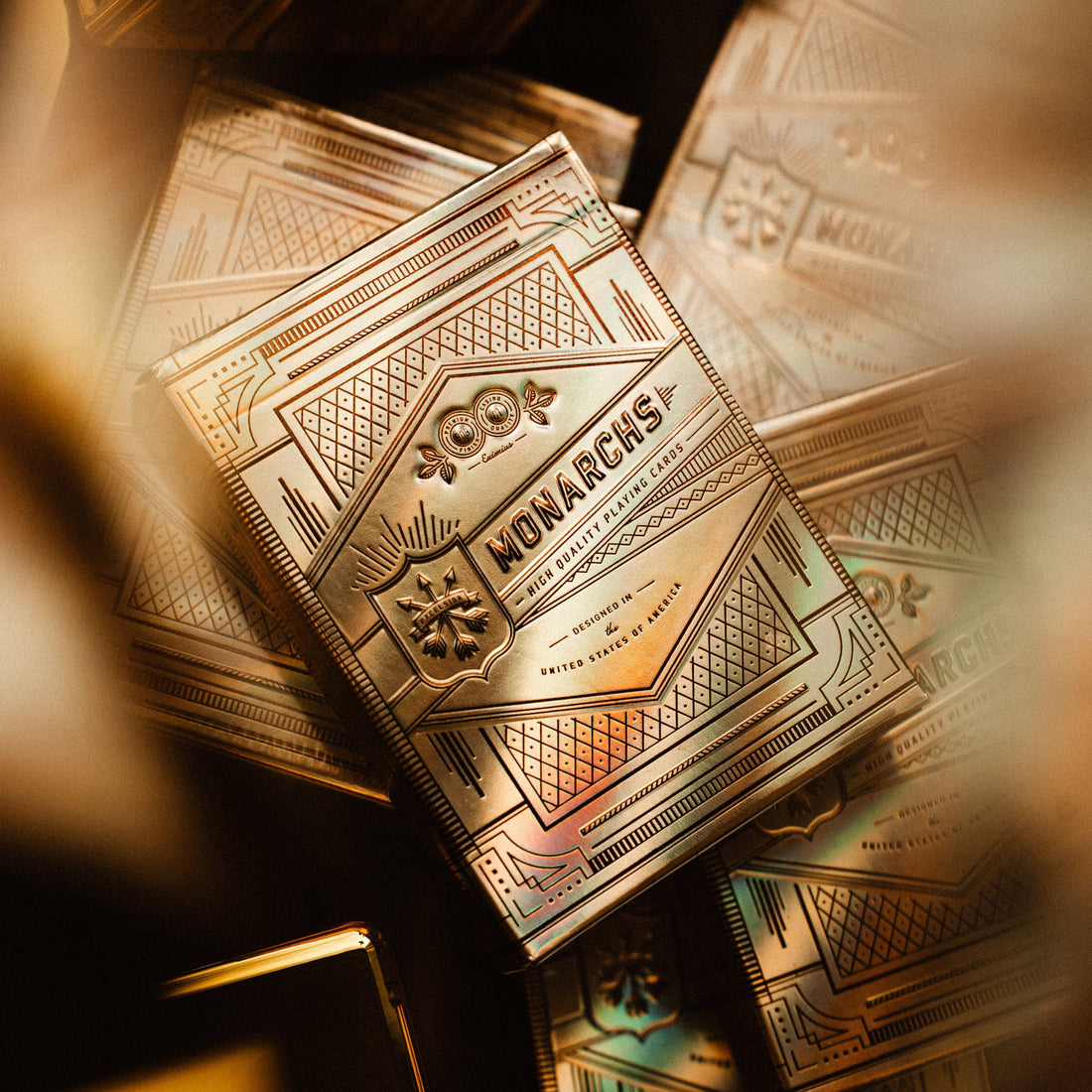 Monarch Prestige Gold Foil Edition Playing Cards