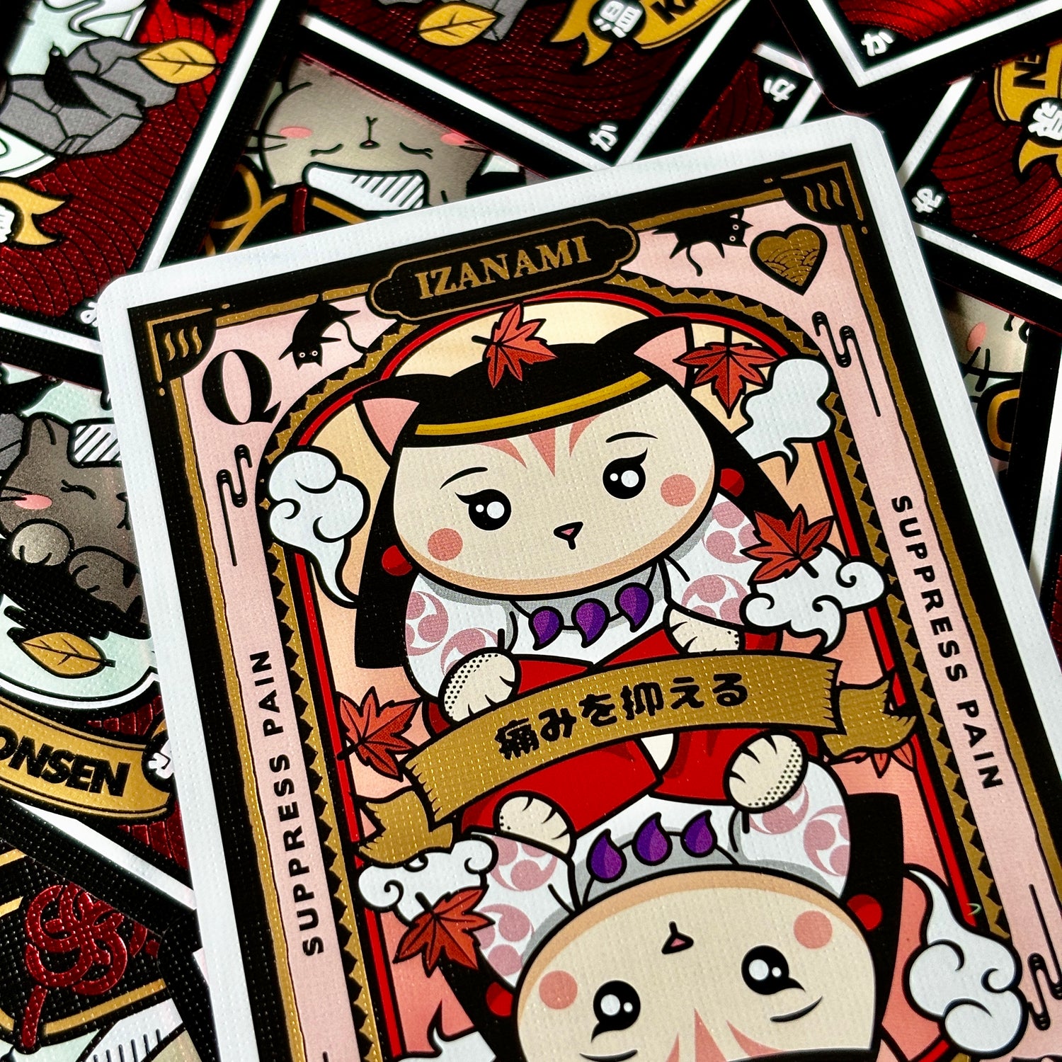 Onsen Neko Hot Spring Cat Playing Cards