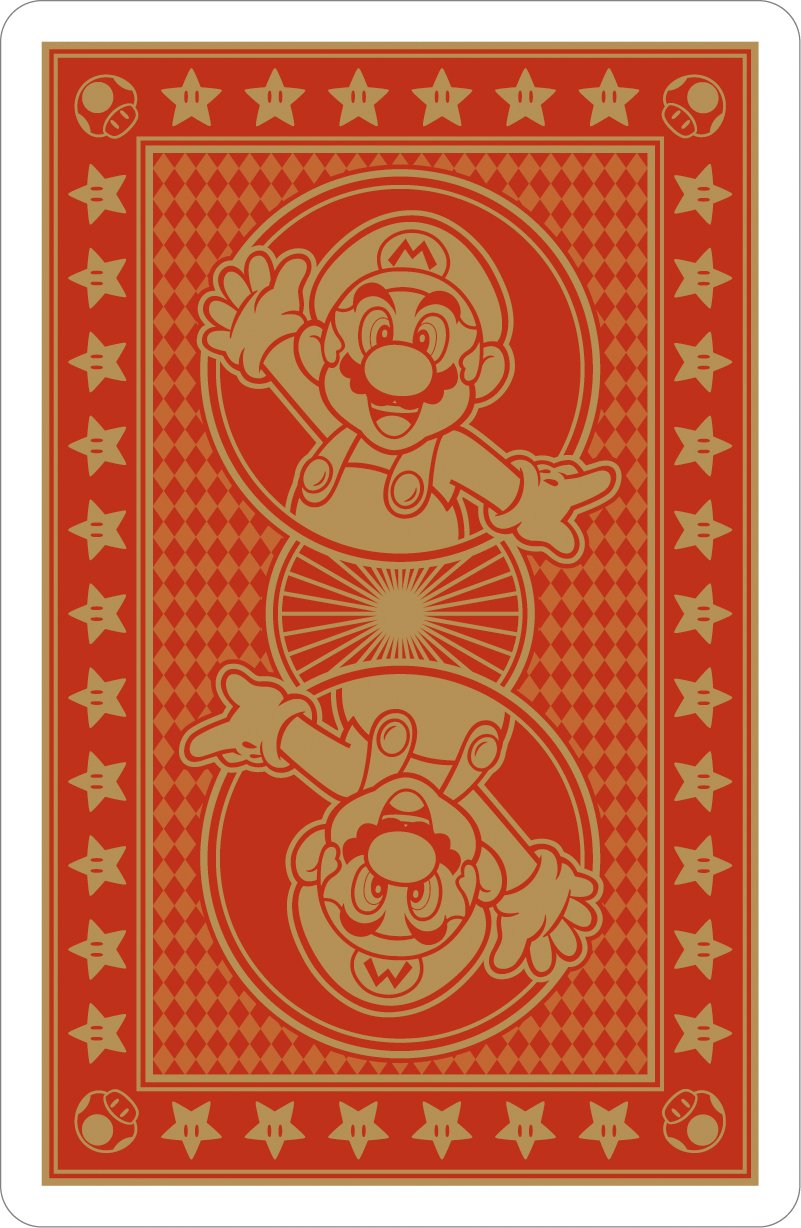 Mario Cartoon Playing Cards Set Character Illustrations Nintendo Japan