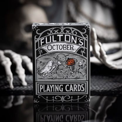 Fultons October Tombstone Grey Playing Cards