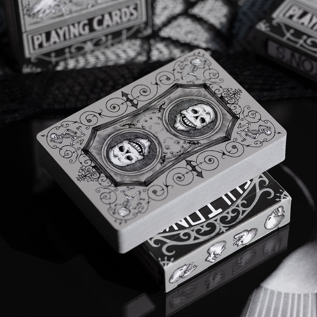 Fultons October Tombstone Grey Playing Cards