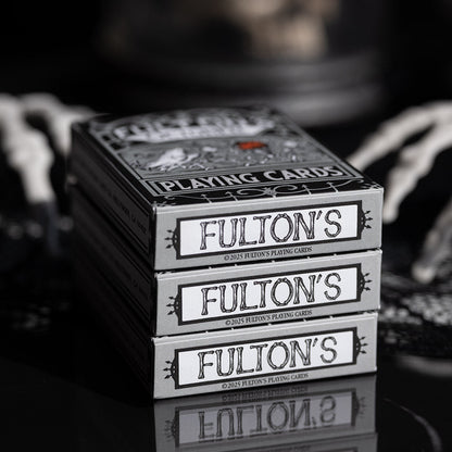 Fultons October Tombstone Grey Playing Cards