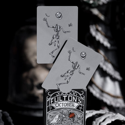 Fultons October Tombstone Grey Playing Cards