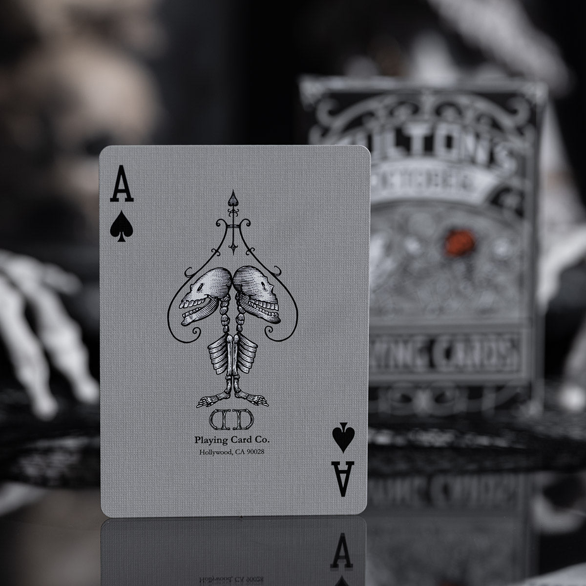Fultons October Tombstone Grey Playing Cards