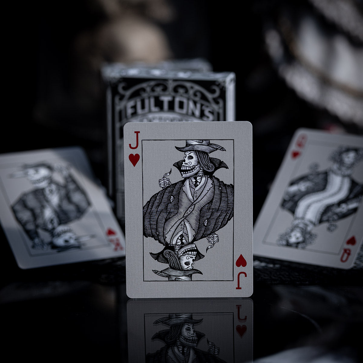 Fultons October Tombstone Grey Playing Cards