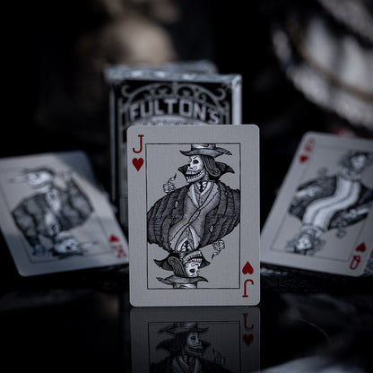 Fultons October Tombstone Grey Playing Cards