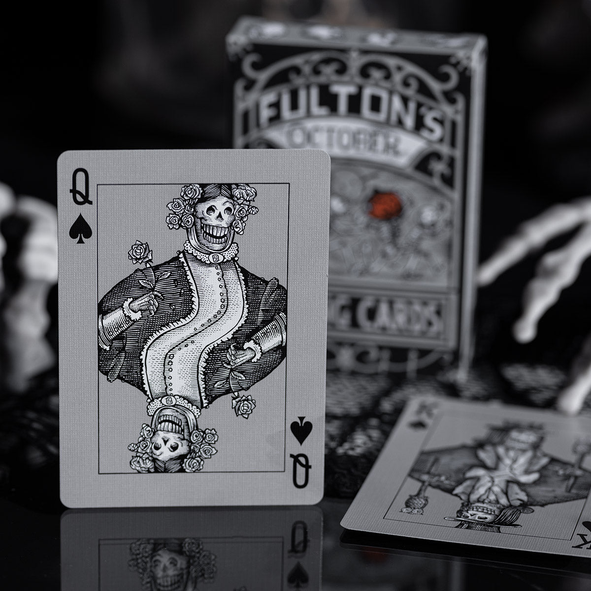 Fultons October Tombstone Grey Playing Cards
