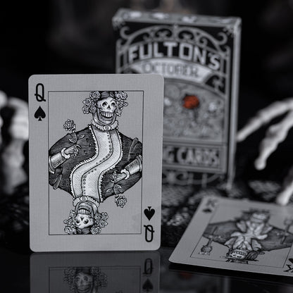 Fultons October Tombstone Grey Playing Cards