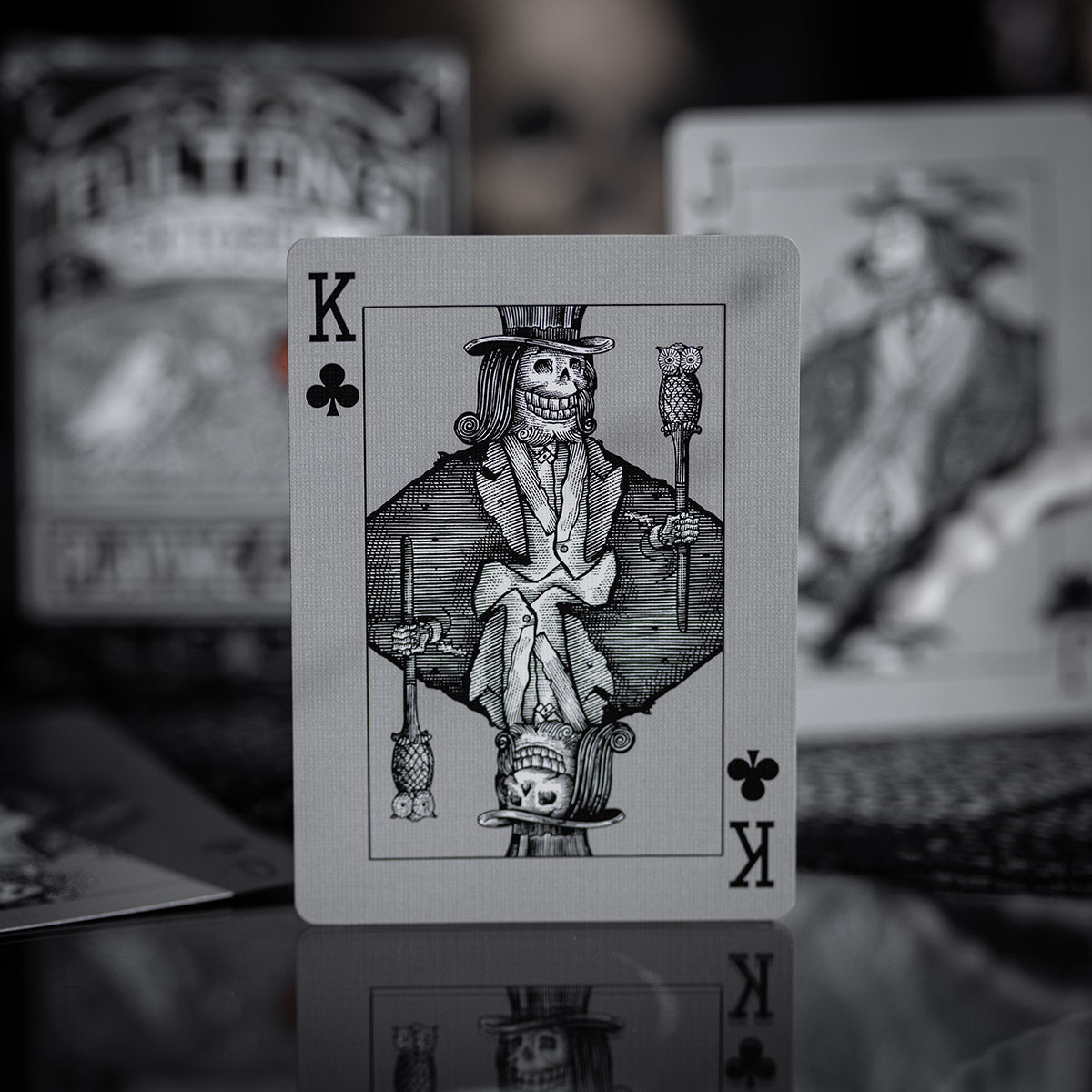 Fultons October Tombstone Grey Playing Cards