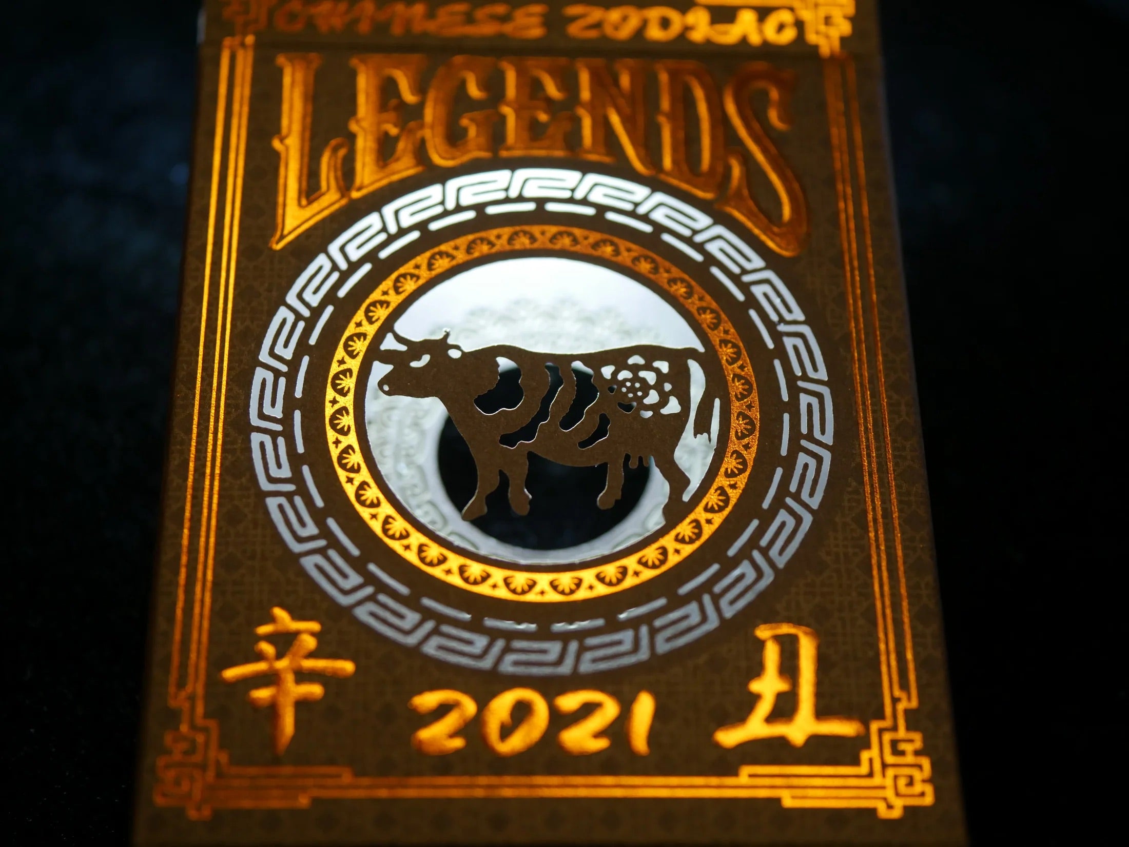 ZODIAC 2021 - Year of the OX Gold Foil Playing Cards