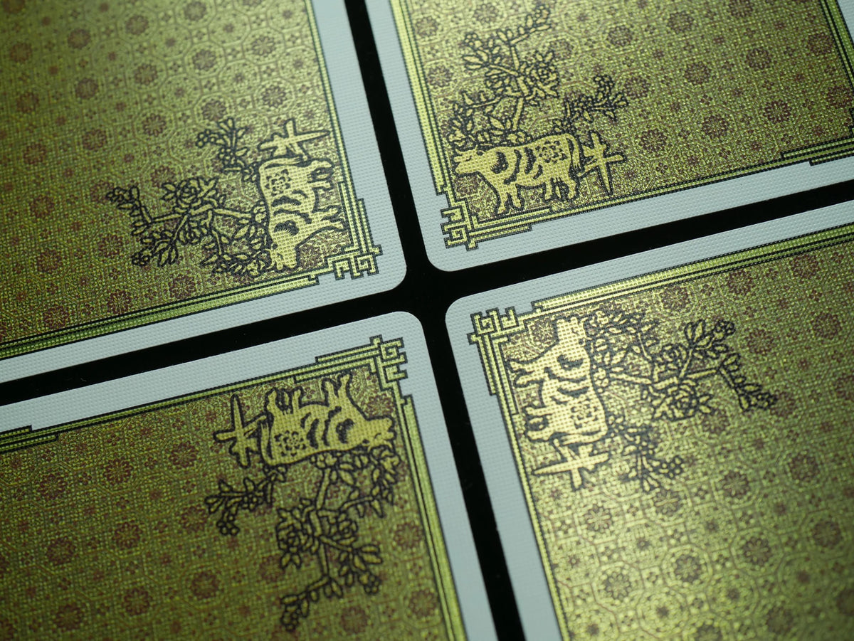 ZODIAC 2021 - Year of the OX Gold Foil Playing Cards