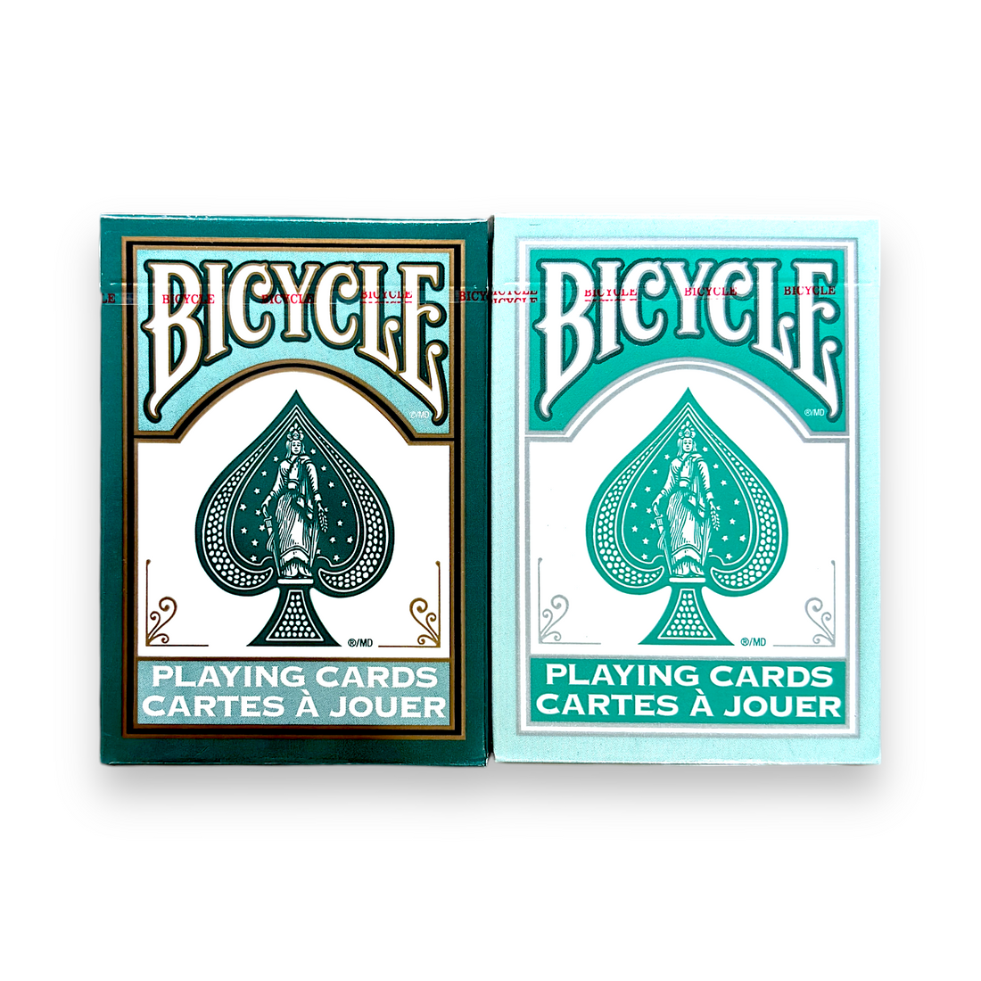 Bicycle Fashion Teal &amp; Dark Green 808 Playing Cards