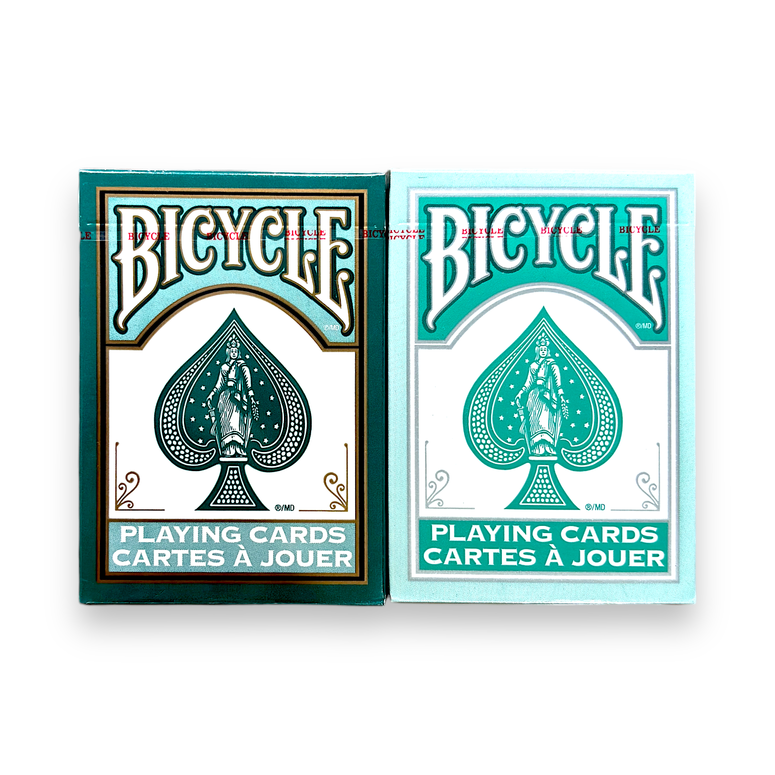 Bicycle Fashion Teal &amp; Dark Green 808 Playing Cards