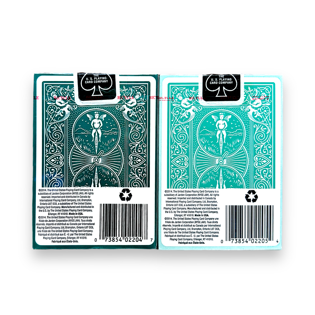 Bicycle Fashion Teal &amp; Dark Green 808 Playing Cards