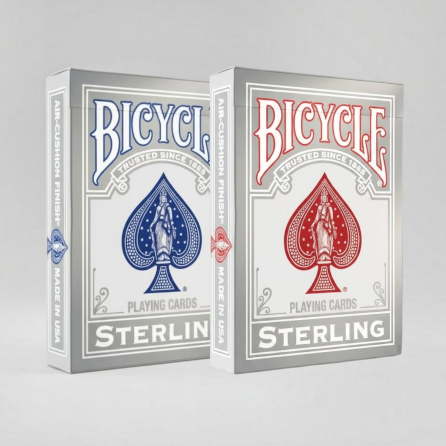 Bicycle Sterling Playing Cards – Red or Blue