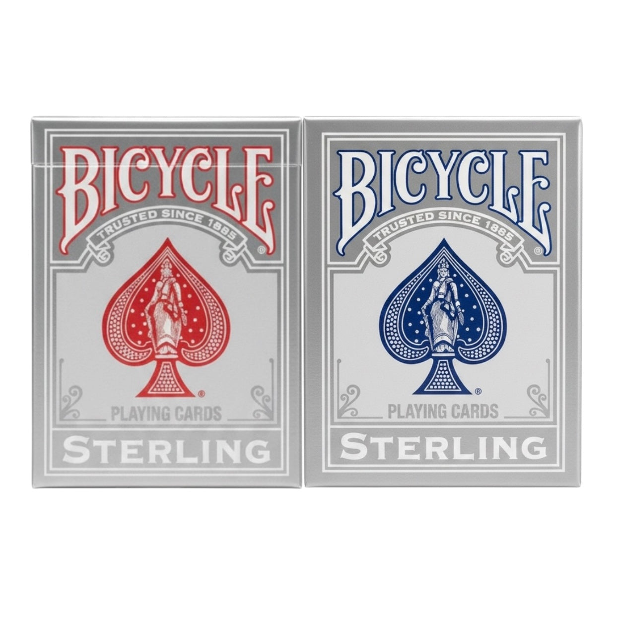 Bicycle Sterling Playing Cards – Red or Blue