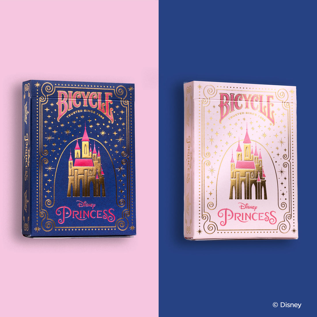 Disney Princess Inspired Playing Cards by Bicycle Pink &amp; Blue