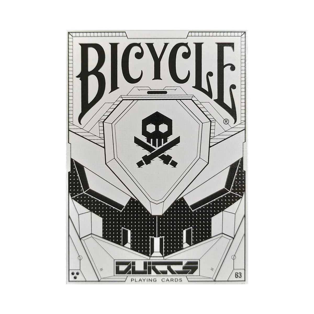 Bicycle Quiccs OG Black &amp; Ghost White Playing Cards