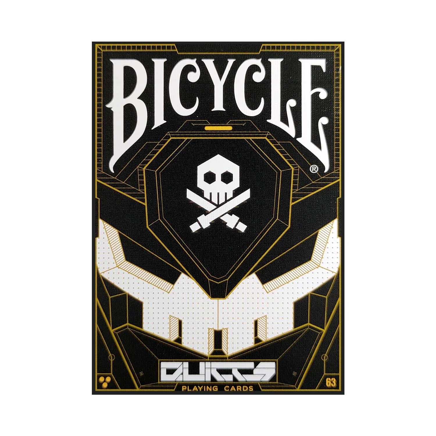 Bicycle Quiccs OG Black &amp; Ghost White Playing Cards