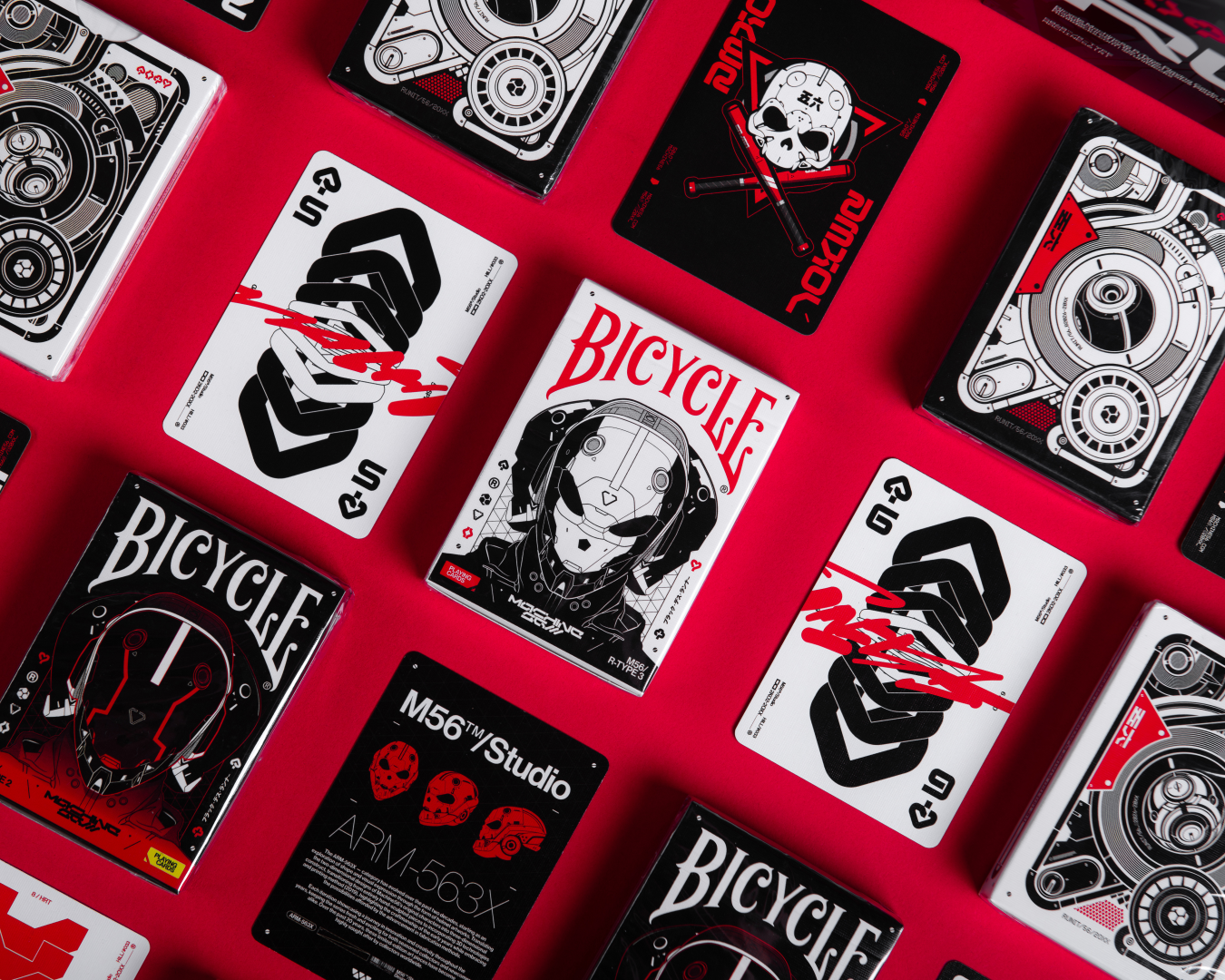 Bicycle Machine56 R-TYPE/3 White Playing Cards