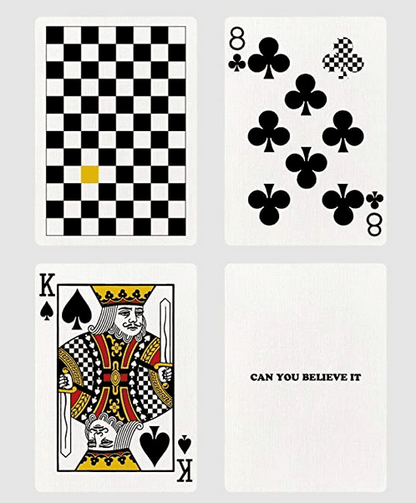 Anyone Checkerboard Summer Yellow Playing Cards