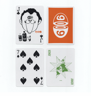 6006 Red/Orange Logo Playing Cards