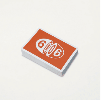 6006 Red/Orange Logo Playing Cards