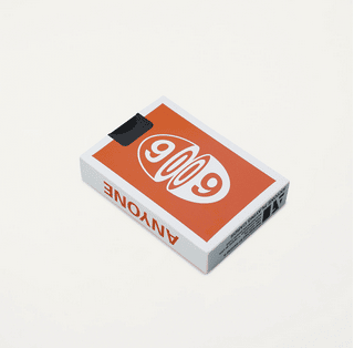 6006 Red/Orange Logo Playing Cards