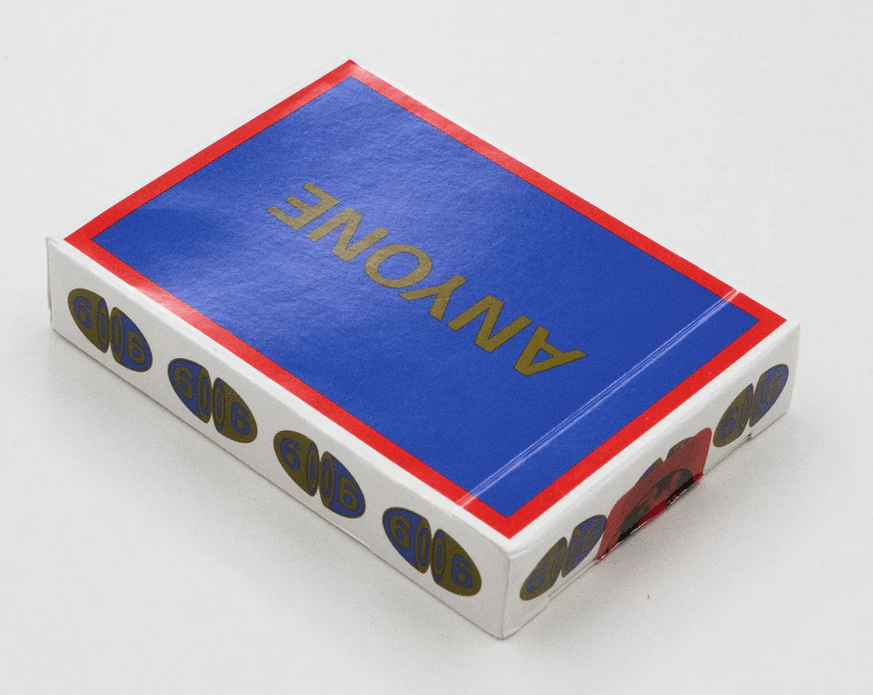 Anyone Cap Logo Blue/Gold Playing Cards