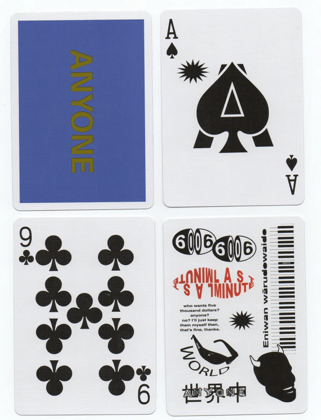 Anyone Cap Logo Blue/Gold Playing Cards